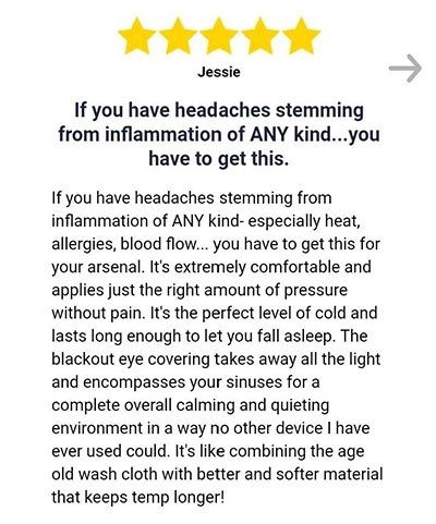 Customer Reviews On TheraICE Headache Relief Hat